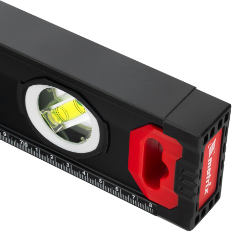 Уровень алюминиевый, усиленный, фрезерованный, 3 глазка, двухкомпонентные рукоятки, 800 мм Matrix по ценам производителя в Воронеже с доставкой по всей России