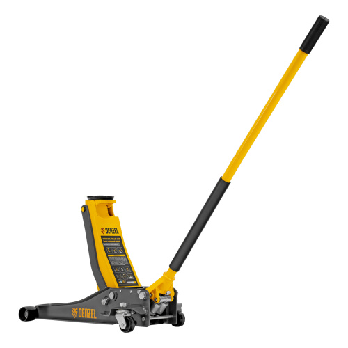 Домкрат гидравлический подкатной, 3 т, 75-500 мм, быстрый подъем, низкий подхват, проф. Denzel по ценам производителя в Воронеже с доставкой по всей России