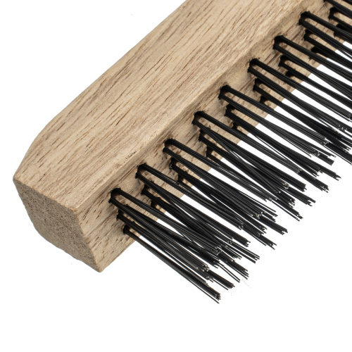 Щетка зачистная трехрядная, закаленная прямая проволока с деревянной ручкой Сибртех по ценам производителя в Воронеже с доставкой по всей России