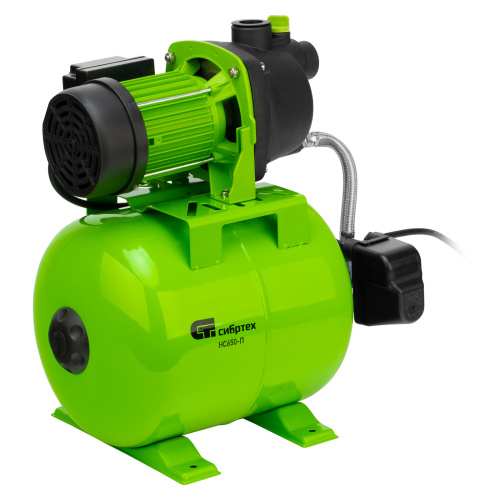 Насосная станция НС650-П, 650 Вт, напор 37 м, 3200 л/ч, ресивер 19 л Сибртех по ценам производителя в Воронеже с доставкой по всей России
