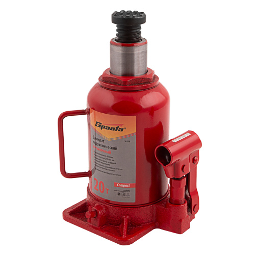 Домкрат гидравлический бутылочный 20 т, h подъема 215-405 мм Sparta Compact по ценам производителя в Воронеже с доставкой по всей России