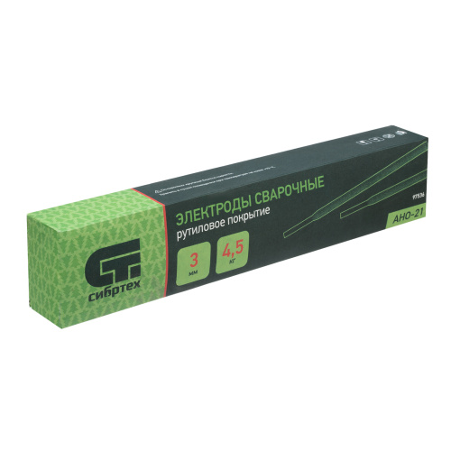 Электроды АНО-21, диам. 3 мм, 4,5 кг., рутиловое покрытие Сибртех по ценам производителя в Воронеже с доставкой по всей России