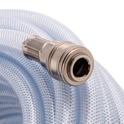 Шланг пневматический ПВХ, 10 x 16 мм, 18 бар, армированный, прозрачный, быстросъемное соединение, 30 м Stels по ценам производителя в Воронеже с доставкой по всей России