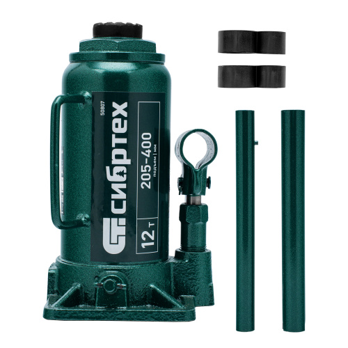 Домкрат гидравлический бутылочный, 12 т, 205-400 мм Сибртех по ценам производителя в Воронеже с доставкой по всей России