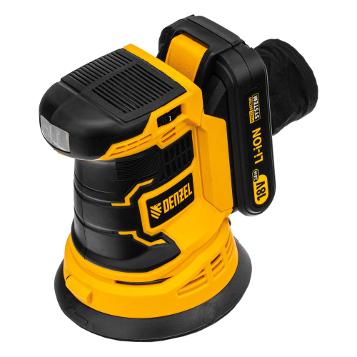 Машина шлифовальная эксцентриковая аккумуляторная COS-125, 18В Li-Ion Denzel по ценам производителя в Воронеже с доставкой по всей России