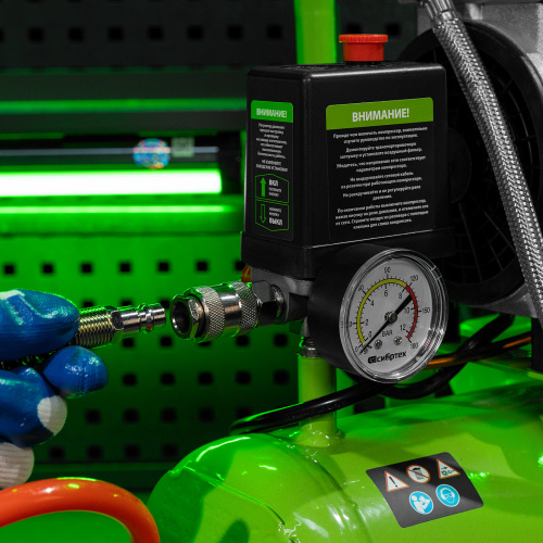 Компрессор безмаслянный малошумный МБ 750/10,750 Вт, 10 л, 150 л/мин Сибртех по ценам производителя в Воронеже с доставкой по всей России