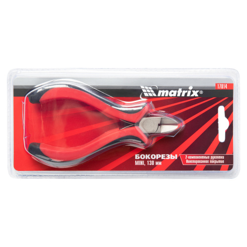 Бокорезы Mini, 130 мм, никелированные, авторазжим, двухкомпонентные рукоятки Matrix по ценам производителя в Воронеже с доставкой по всей России