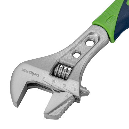 Ключ разводной, 200мм, переставная губка, 2-х комп.рукоятка Сибртех по ценам производителя в Воронеже с доставкой по всей России