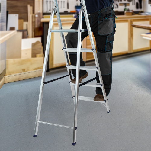 Стремянка усиленная, 5 ступеней, алюминиевая, MTX по ценам производителя в Воронеже с доставкой по всей России