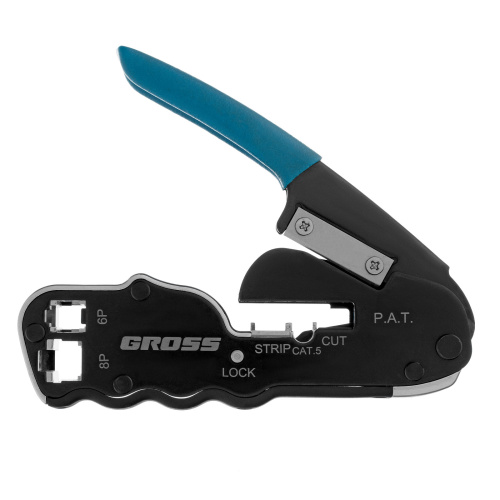 Клещи для обжима телефонных и компьютерных клемм RJ45, 8P и RJ11/12, 6P, компактный размер, CAT5 Gross по ценам производителя в Воронеже с доставкой по всей России