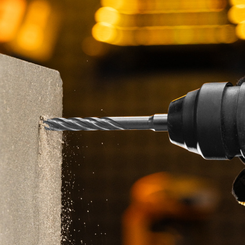 Бур по бетону, цельная крестовая пластина, 10x165 мм, SDS PLUS Denzel по ценам производителя в Воронеже с доставкой по всей России