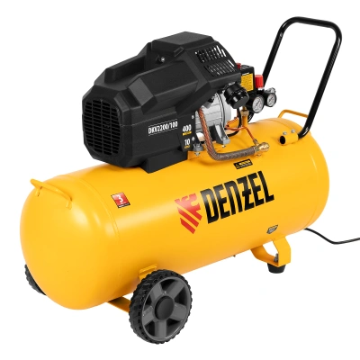 Компрессор воздушный DKV2200/100, Х-PRO 2.2 кВт, 400 л/мин, 100л Denzel по ценам производителя в Воронеже с доставкой по всей России