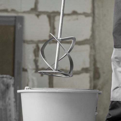 Насадка для миксера, для легких растворов, 160 х 590 мм, оцинкованная, хвостовик резьба М14 Сибртех по ценам производителя в Воронеже с доставкой по всей России