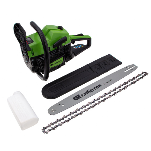 Пила цепная бензиновая БП-5245, 52 см3, шина 45 см, шаг 0.325, паз 1,5 мм, 72 звена Сибртех по ценам производителя в Воронеже с доставкой по всей России