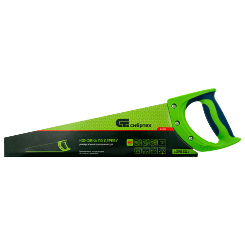 Ножовка по дереву "Зубец", 400 мм, 11 TPI, зуб 2D, каленый зуб, 2-х компонентная рукоятка Сибртех по ценам производителя в Воронеже с доставкой по всей России