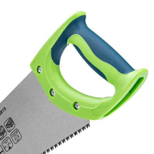 Ножовка по дереву "Зубец", 500 мм, 7-8 TPI, каленый зуб 3D, двухкомпонентная рукоятка Сибртех по ценам производителя в Воронеже с доставкой по всей России