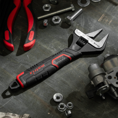 Ключ разводной, тонкие губки, фосфатированный, двухкомпонентная рукоятка, 200 мм, PRO Matrix по ценам производителя в Воронеже с доставкой по всей России