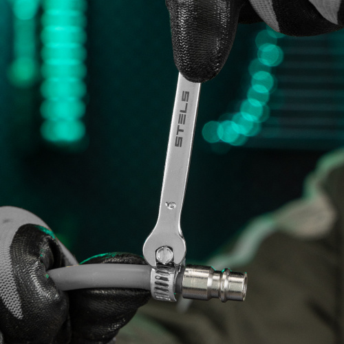 Ключ комбинированный, 6 мм, CrV, матовый хром Stels по ценам производителя в Воронеже с доставкой по всей России