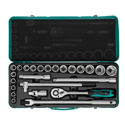 Набор торцевых головок с трещоткой 1/2", 24 предмета Stels по ценам производителя в Воронеже с доставкой по всей России