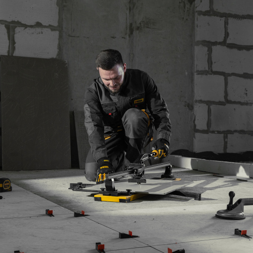 Плиткорез рельсовый 800х16мм, каретка на подш., стальная станина, усил. рукоятка-пенал Denzel по ценам производителя в Воронеже с доставкой по всей России