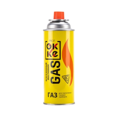 Газ для порт. плит "ОККE" (520 мл. метал.баллон, цанг. всесезонный), 12 шт/уп по ценам производителя в Воронеже с доставкой по всей России