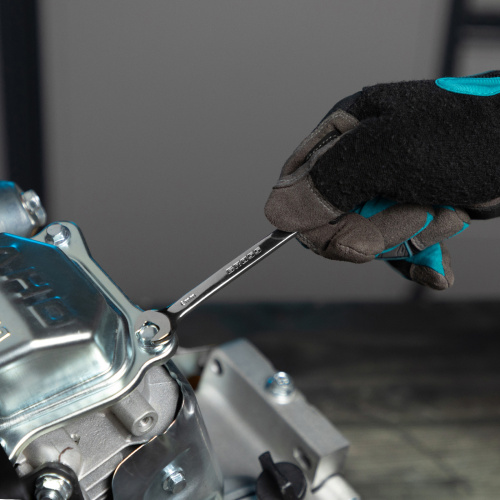 Набор ключей комбинированных с трещоткой, 8-19 мм, 7 шт, шарнирные, CrV Gross по ценам производителя в Воронеже с доставкой по всей России