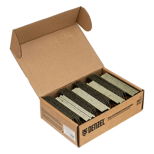 Гвозди для пнев. нейлера (крашен.) длина - 90 мм, диам. - 3,05 мм, 2000 шт. Denzel по ценам производителя в Воронеже с доставкой по всей России