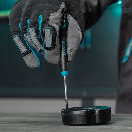 Набор отверток для точной механики, CrMo, двухкомпонентные рукоятки, 6 шт, пластиковый бокс Gross по ценам производителя в Воронеже с доставкой по всей России