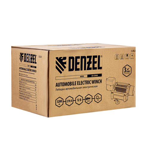 Лебедка автомобильная электрическая LB-2000, 2.2 т, 3.2 кВт, 12 В Denzel по ценам производителя в Воронеже с доставкой по всей России