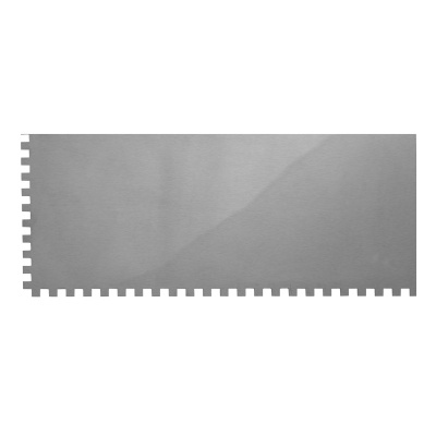 Гладилка из нержавеющей стали, 280 х 130 мм, зеркальная полировка, пластмассовая ручка, зуб 6 х 6 мм Matrix по ценам производителя в Воронеже с доставкой по всей России