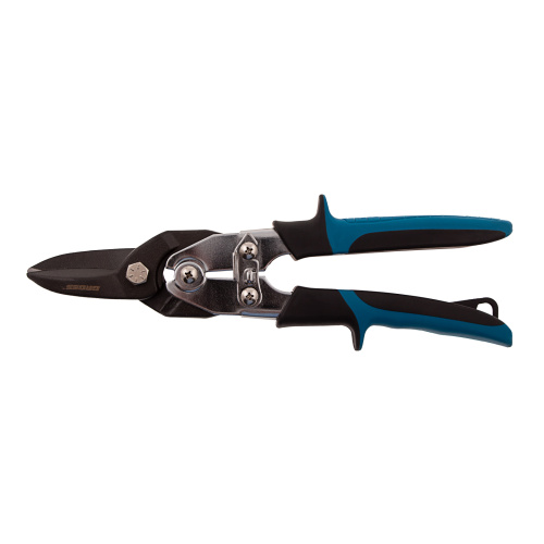 Ножницы по металлу"Piranha"усиленные, 255 мм, прямой рез, сталь СrMo, двухкомпонентные рукоятки Gross по ценам производителя в Воронеже с доставкой по всей России