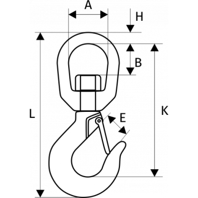 Крюк 322 А с вертлюгом 1,5 т по ценам производителя в Воронеже с доставкой по всей России