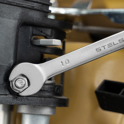 Набор ключей комбинированных, 8-19 мм, 8 шт, CrV, матовый хром Stels по ценам производителя в Воронеже с доставкой по всей России