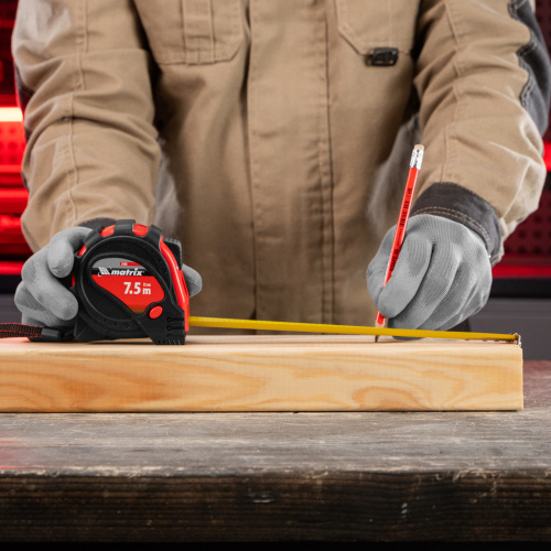 Рулетка Status Magnet 3 fixations,7,5 м х 25 мм,обрезиненный корпус,зацеп с магнитом Matrix по ценам производителя в Воронеже с доставкой по всей России