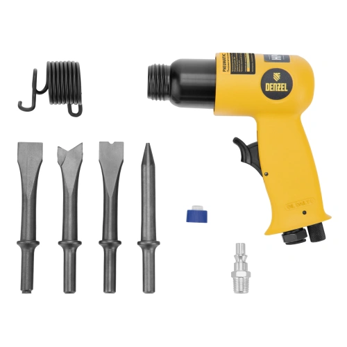 Пневматический молоток НР4500 + набор насадок, 113 л/мин, 4500 уд/мин Denzel по ценам производителя в Воронеже с доставкой по всей России