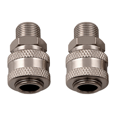 Муфта универсальная быстросъемная ("мама") 3/8, внешняя резьба, 2 шт, Stels по ценам производителя в Воронеже с доставкой по всей России