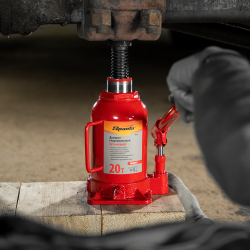 Домкрат гидравлический бутылочный 20 т, h подъема 215-405 мм Sparta Compact по ценам производителя в Воронеже с доставкой по всей России