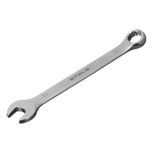 Ключ комбинированный, 11 мм, CrV, матовый хром Stels по ценам производителя в Воронеже с доставкой по всей России