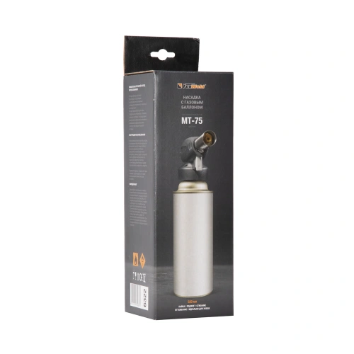 Насадка с газовым баллоном МТ-75 (баллон 220 гр. в комплекте) купить в Москве с доставкой по всей России | ProtosMarket.ru