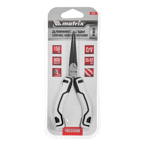 Длинногубцы Mini удлиненные, 150 мм, авторазжим, Pro Matrix по ценам производителя в Воронеже с доставкой по всей России