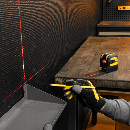 Лазерный уровень LX 02 Red, 20 м, 635 нм, резьба 1/4" Denzel по ценам производителя в Воронеже с доставкой по всей России