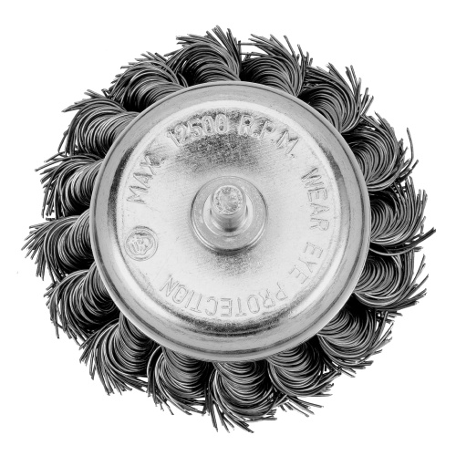Щетка для дрели, 75 мм, "чашка" со шпилькой, крученая металлическая проволока Matrix по ценам производителя в Воронеже с доставкой по всей России