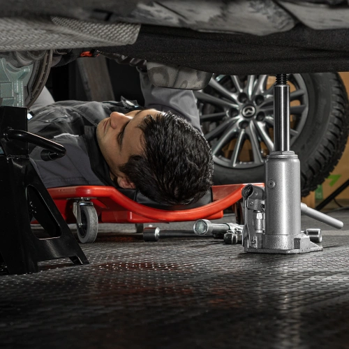 Домкрат гидравлический бутылочный, 3 т, h подъема 178-343 мм, в пластиковом кейсе Matrix по ценам производителя в Воронеже с доставкой по всей России