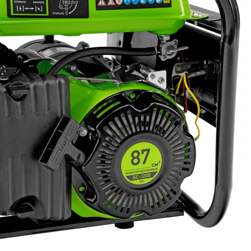 Генератор бензиновый БС-1200, 1 кВт, 230 В, четырехтактный, 5.5 л, ручной стартер Сибртех по ценам производителя в Воронеже с доставкой по всей России
