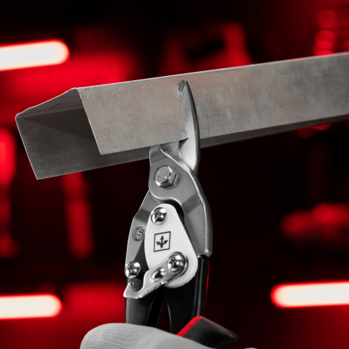 Ножницы по металлу, 250 мм, прямой рез, сталь CRMO, двухкомпонентные рукоятки, PRO Matrix по ценам производителя в Воронеже с доставкой по всей России