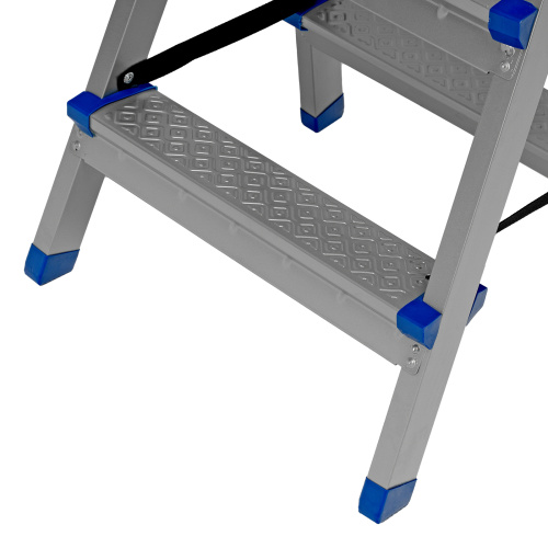 Стремянка двухсторонняя 2 ступени, сталь профиль, стальные ступени, Россия Сибртех по ценам производителя в Воронеже с доставкой по всей России