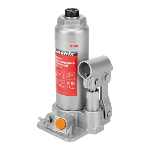 Домкрат гидравлический бутылочный, 2 т, h подъема 181-345 мм, в пластиковом кейсе Matrix по ценам производителя в Воронеже с доставкой по всей России