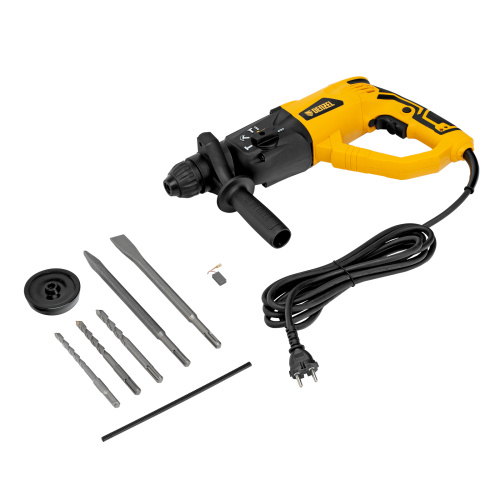 Перфоратор электрический RH-1050-26, SDS-plus, 1050 Вт, 3.2 Дж, 3 плюс 1 режим Denzel по ценам производителя в Воронеже с доставкой по всей России