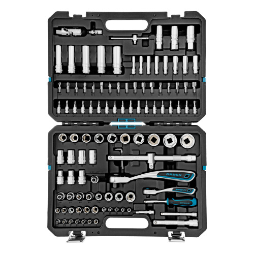 Набор инструментов, 1/4", 1/2", CrV, 120 зубьев, 109 предметов Gross по ценам производителя в Воронеже с доставкой по всей России