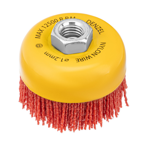 Щетка для УШМ, 75 мм, Чашка, нейлоновая щетина, М14 Denzel по ценам производителя в Воронеже с доставкой по всей России